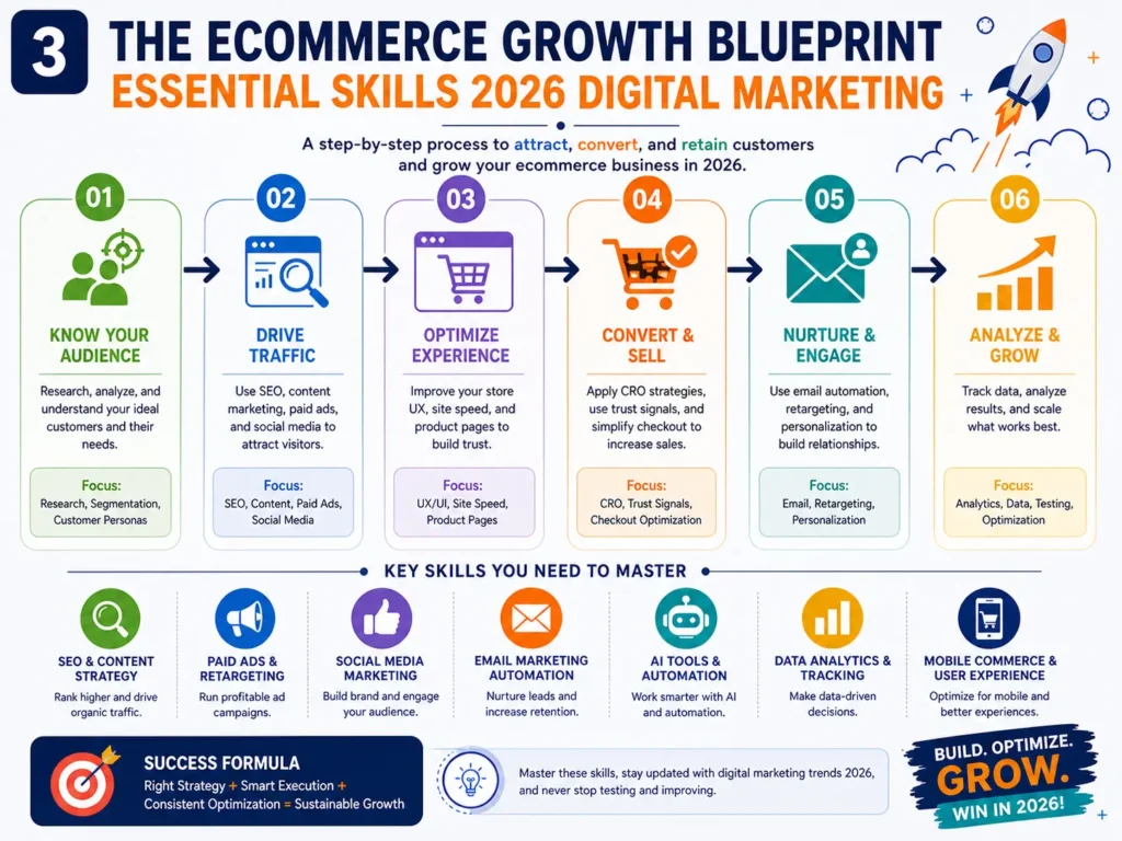 Ecommerce Essential Skills 2026 Digital Marketing Guide