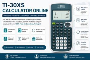 TI-30XS Calculator Online Free | Scientific Calculator
